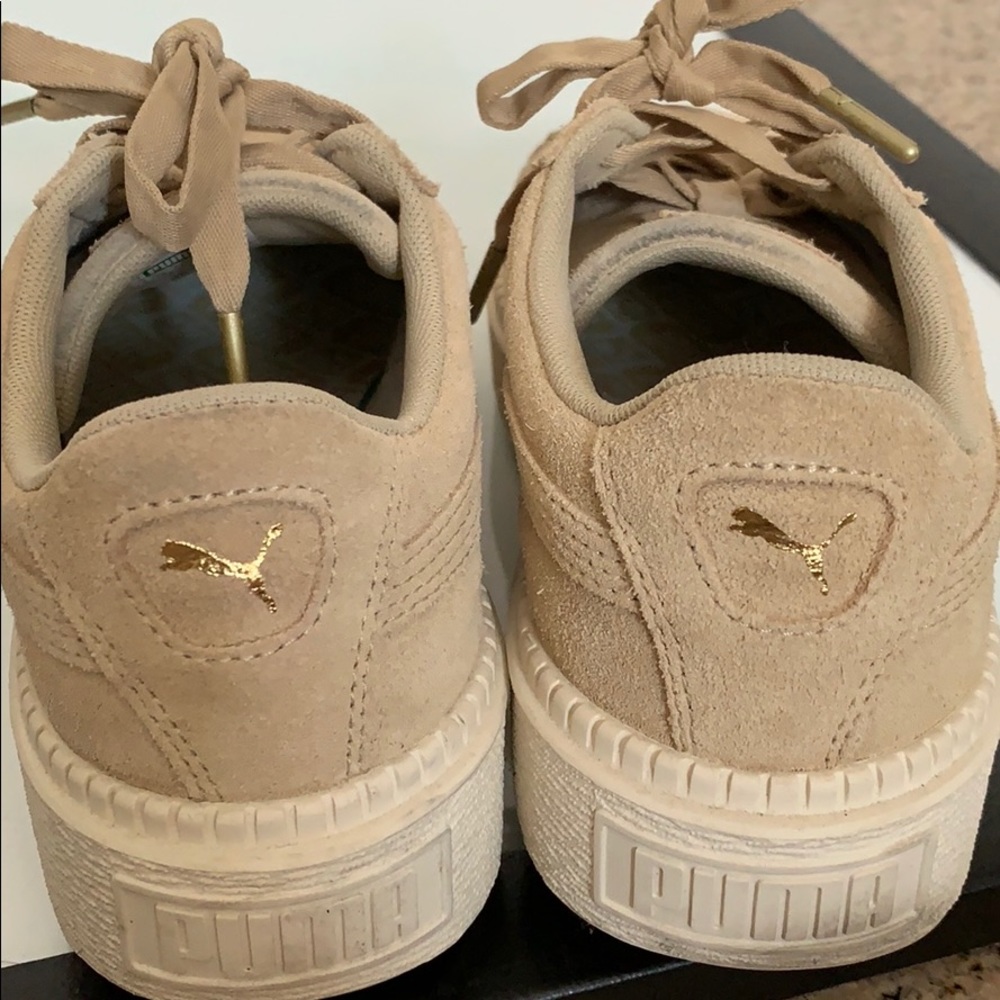 Puma Suede Chunky Sneaker Trainers Tan